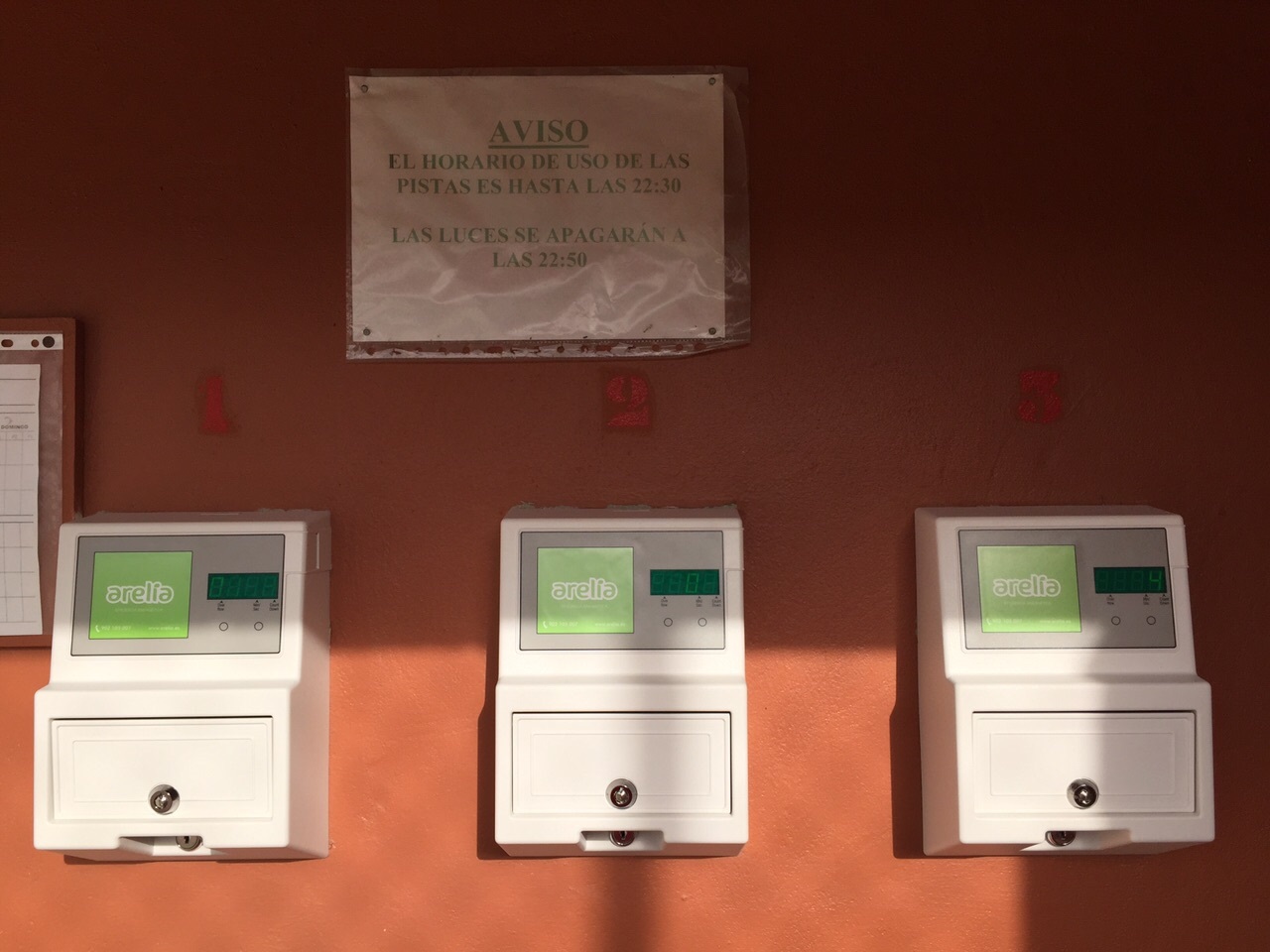 Monedero de pistas de tenis